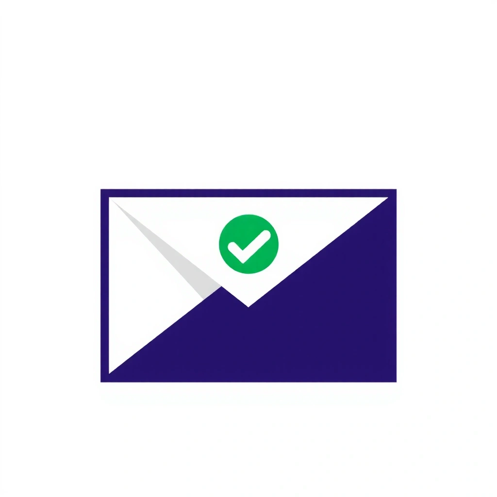 Icona di una busta da lettera con un segno di spunta, a indicare la conferma dell'email.